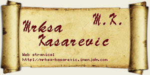 Mrkša Kašarević vizit kartica